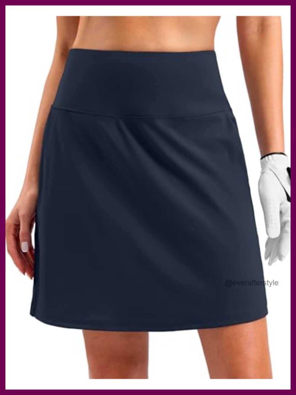 Women's Golf Skort High Waist Skirts 3 Pockets Skorts